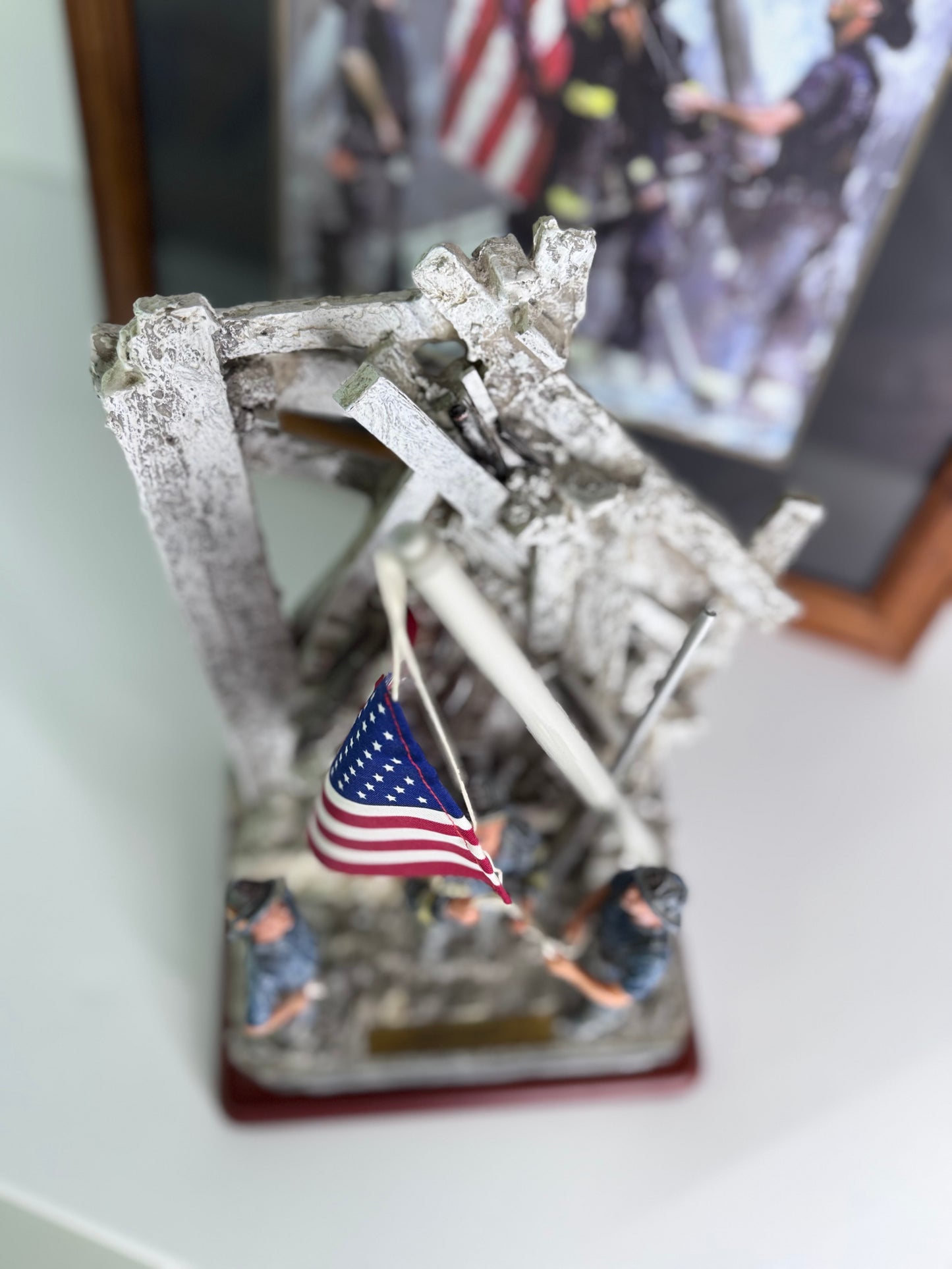 #33 Red Hats of Courage “Image of Hope II” 9/11 Firefighter Statue & Framed Print – Limited Edition 0680/2500