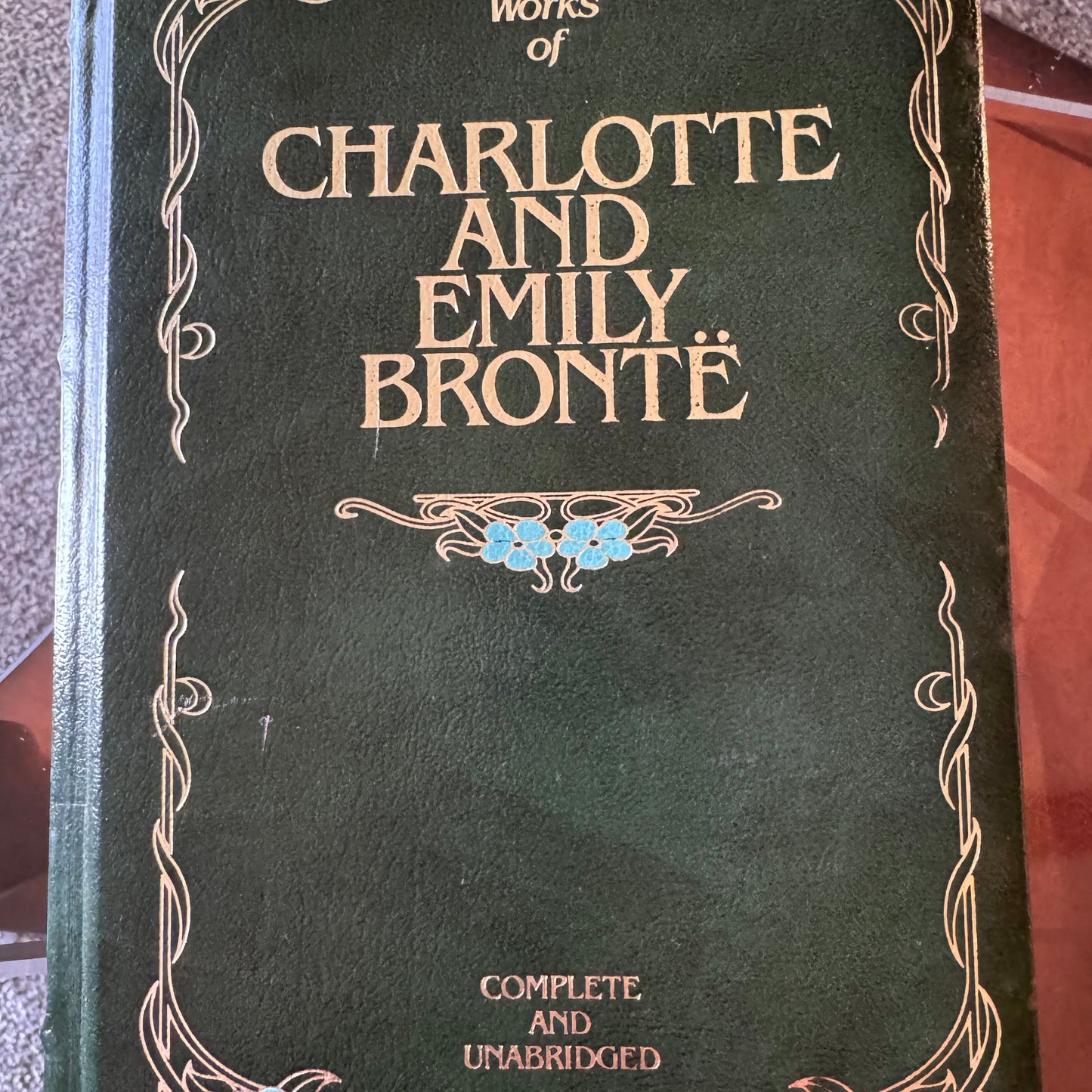Vintage Charlotte & Emily Brontë Misbound Hardcover Book Rare Binding Error 34/1