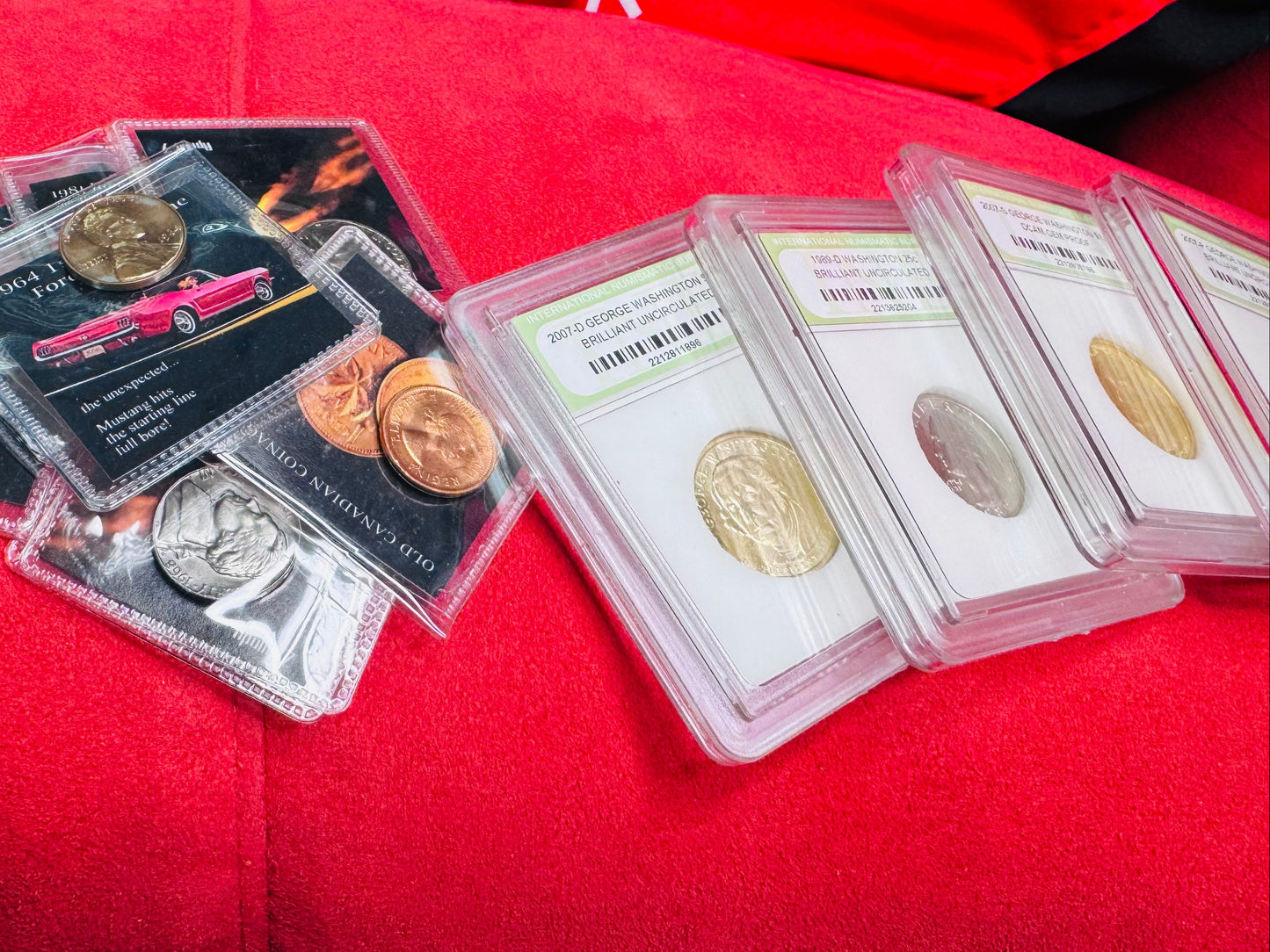 9-Coin Gift Set: 4 Encapsulated Coins + 5 Mini Coin Cards + Mystery Bonus Pouch — Holiday Gift-Ready