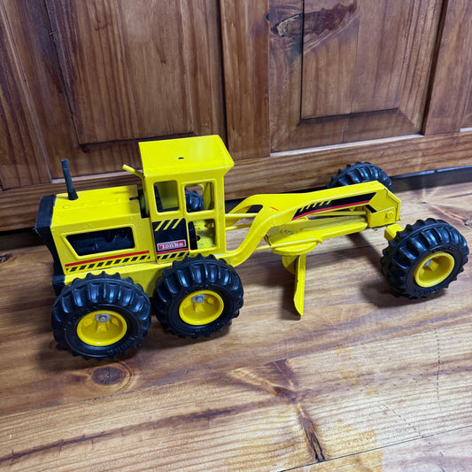 Vintage Tonka Motor Grader Yellow Steel Construction Vehicle Toy  4/3