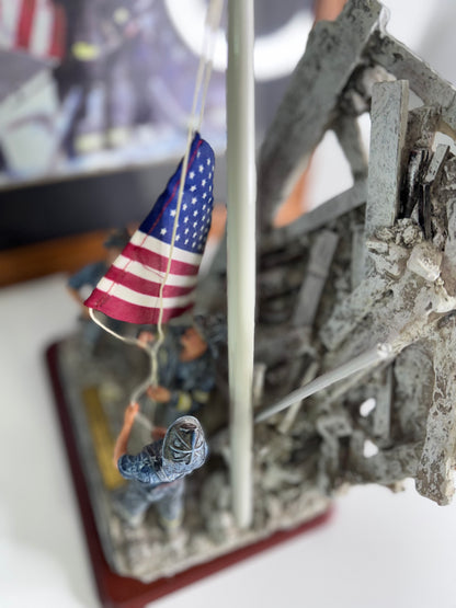 #33  Red Hats of Courage “Image of Hope II” 9/11 Firefighter Statue & Framed Print – Limited Edition 0680/2500