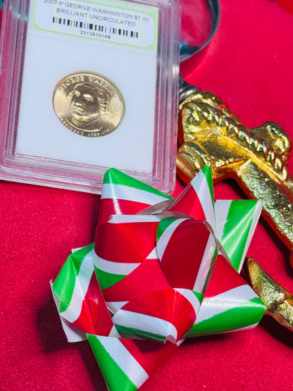 9-Coin Gift Set: 4 Encapsulated Coins + 5 Mini Coin Cards + Mystery Bonus Pouch — Holiday Gift-Ready