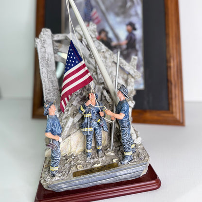 #33  Red Hats of Courage “Image of Hope II” 9/11 Firefighter Statue & Framed Print – Limited Edition 0680/2500
