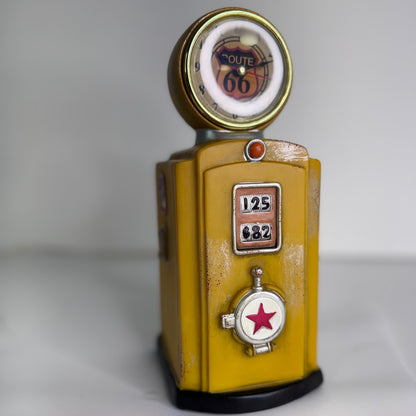 #26  Route 66 Gas Pump Night Light – Yellow Vintage Style Plug-In Lamp