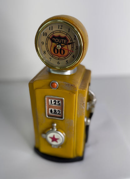 #26  Route 66 Gas Pump Night Light – Yellow Vintage Style Plug-In Lamp