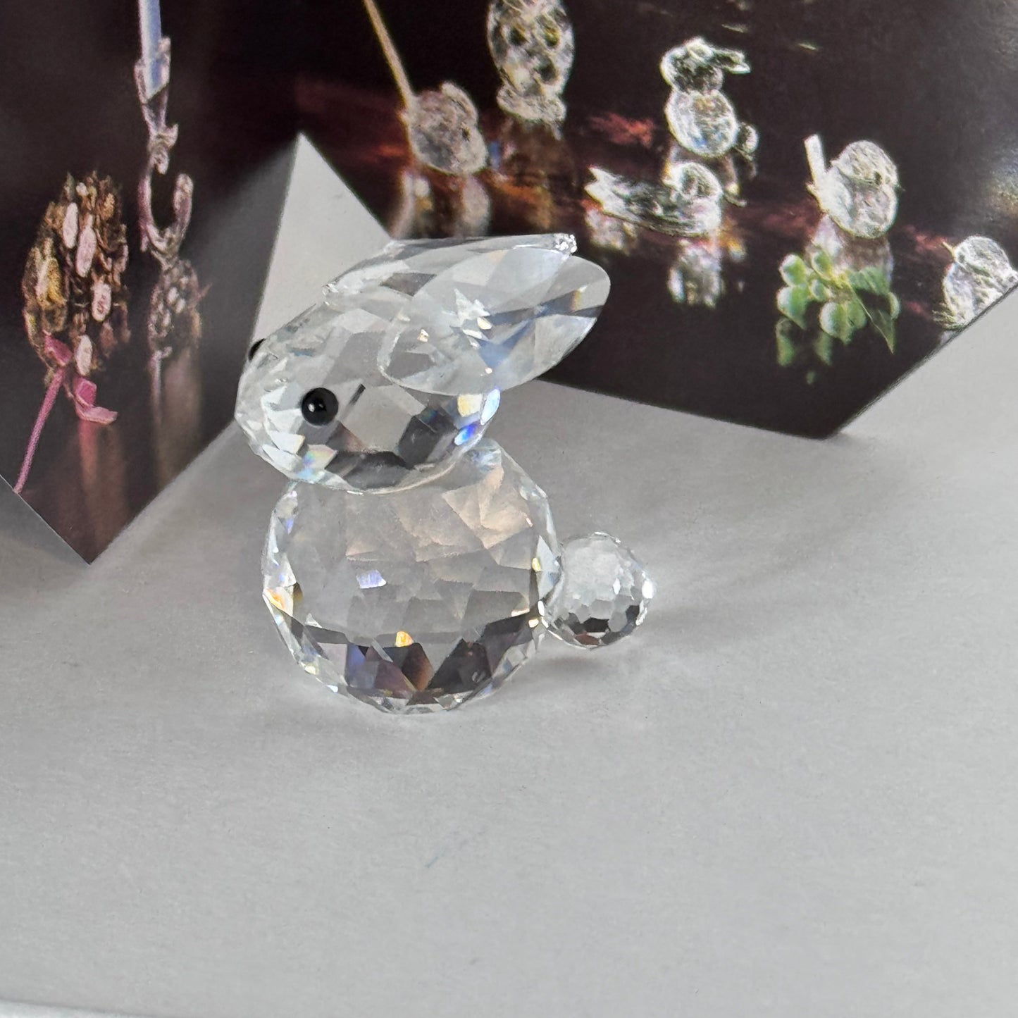 Swarovski Silver Crystal Mini Bunny Rabbit Figurine (Art. 7652 NR 020 000)  19/1