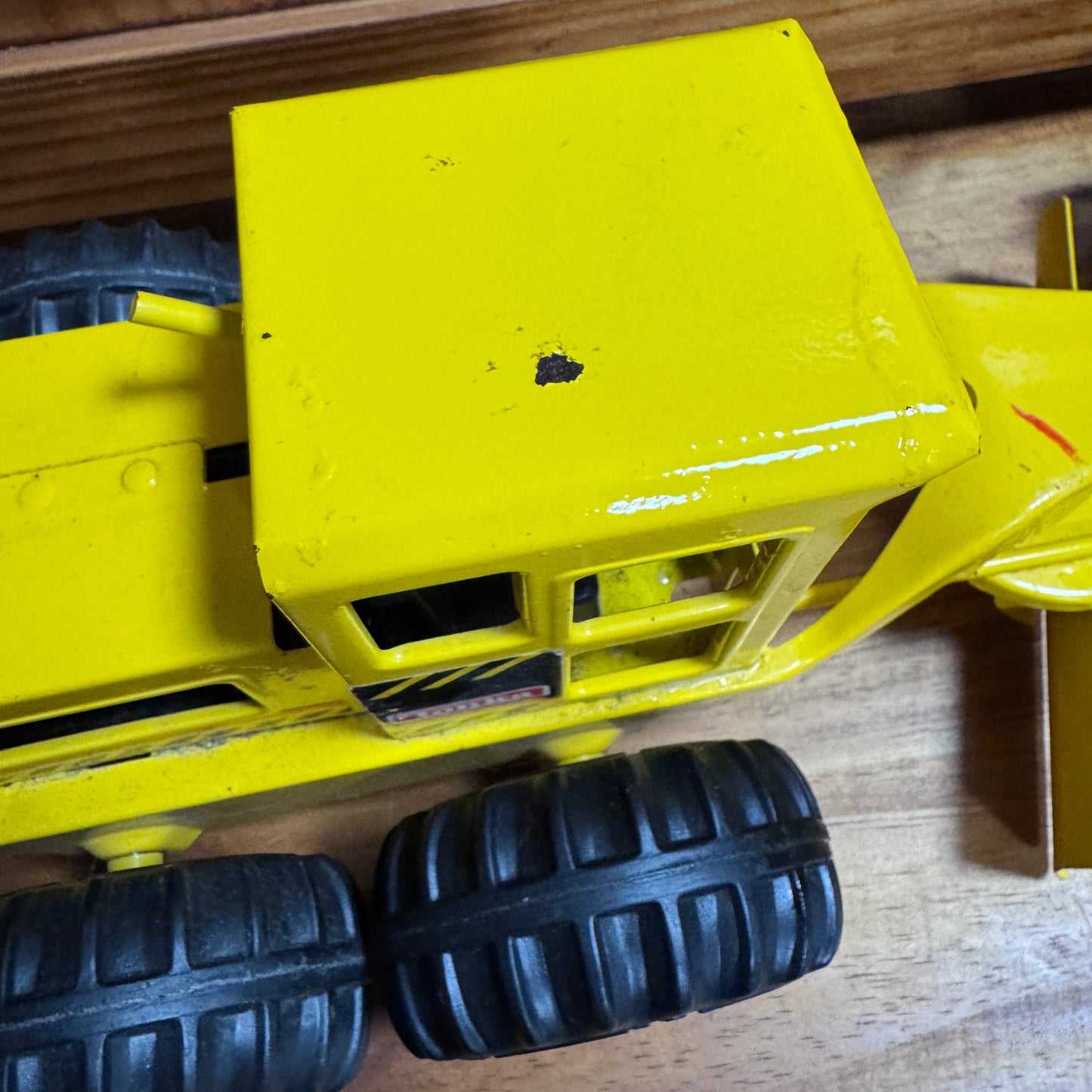 Vintage Tonka Motor Grader Yellow Steel Construction Vehicle Toy  4/3