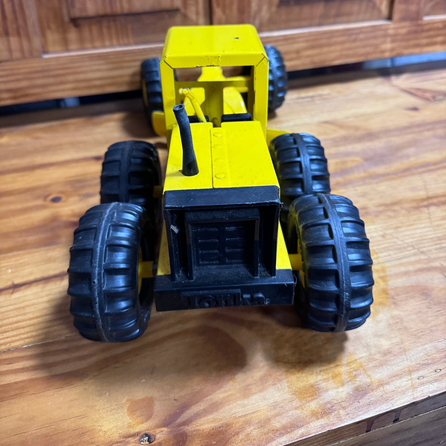 Vintage Tonka Motor Grader Yellow Steel Construction Vehicle Toy  4/3