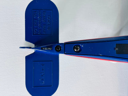 #35  Coca-Cola Polar Bear Biplane – Blue Die-Cast Metal Airplane