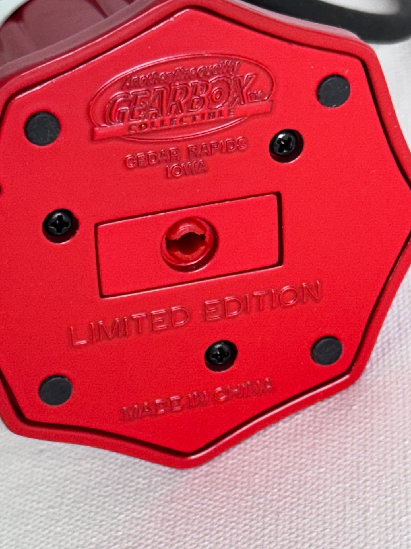 №43   Texaco Fire Chief Gas Pump Coin Bank by Gearbox, Limited Edition, Red