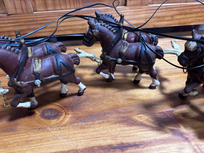 Antique Cast Iron 8 Horse Wagon Display 4/53
