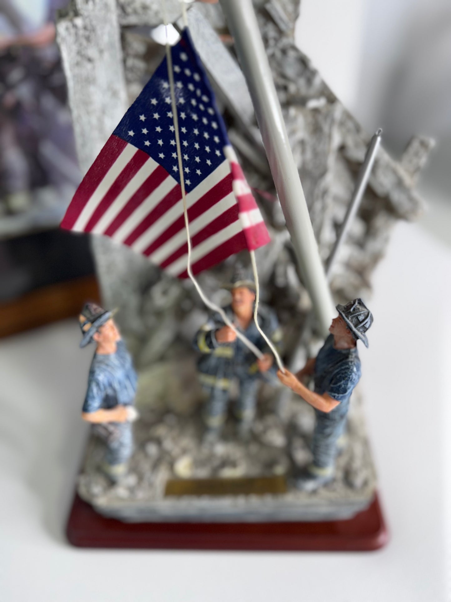 #33  Red Hats of Courage “Image of Hope II” 9/11 Firefighter Statue & Framed Print – Limited Edition 0680/2500