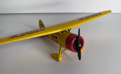 #36  Coca-Cola Yellow Die-Cast Airplane – Vintage Style Metal Display Plane