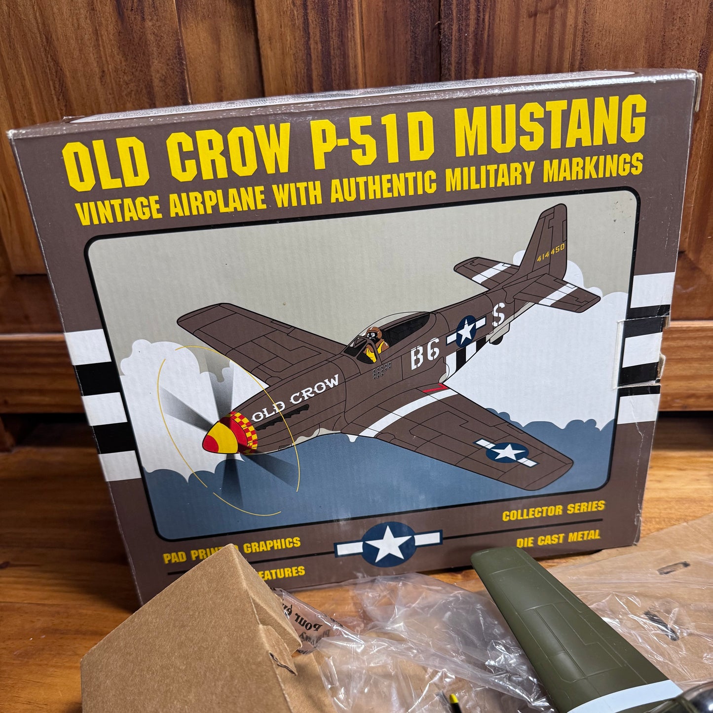Old Crow P-51D Mustang Die-Cast Airplane Collector Model  4/31