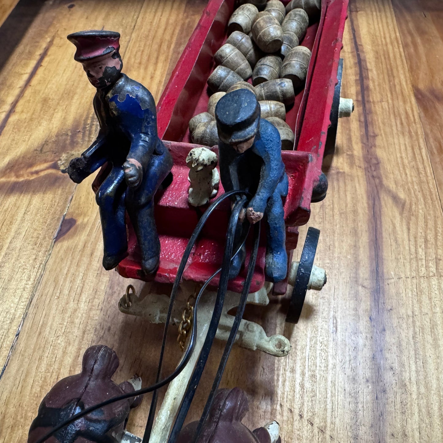 Antique Cast Iron 8 Horse Wagon Display 4/53