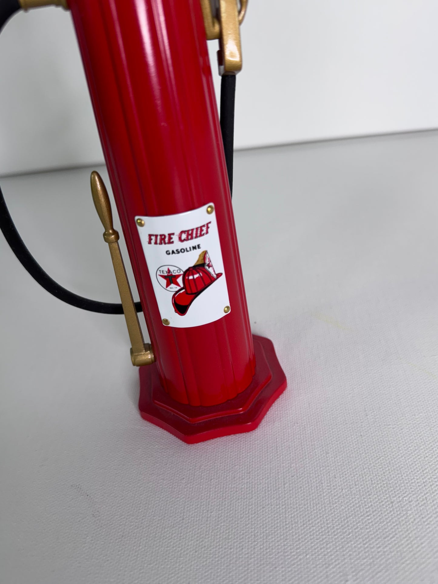 №43   Texaco Fire Chief Gas Pump Coin Bank by Gearbox, Limited Edition, Red
