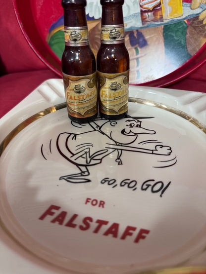 Falstaff Vintage Barware Collector Set – Tray, Ashtray, Salt & Pepper & Tap Handle