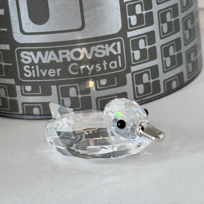 Swarovski Silver Crystal Mini Duck Figurine (Art. 7653 NR 045 000) 23/1