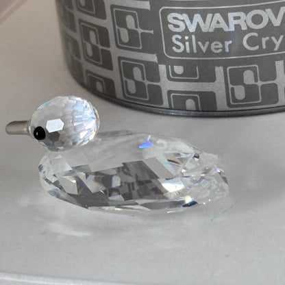 Swarovski Silver Crystal Mini Duck Figurine (Art. 7653 NR 045 000) 23/1