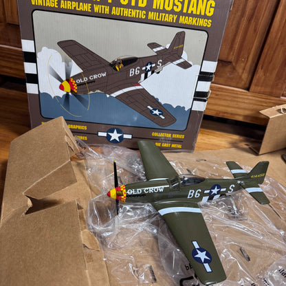 Old Crow P-51D Mustang Die-Cast Airplane Collector Model  4/31