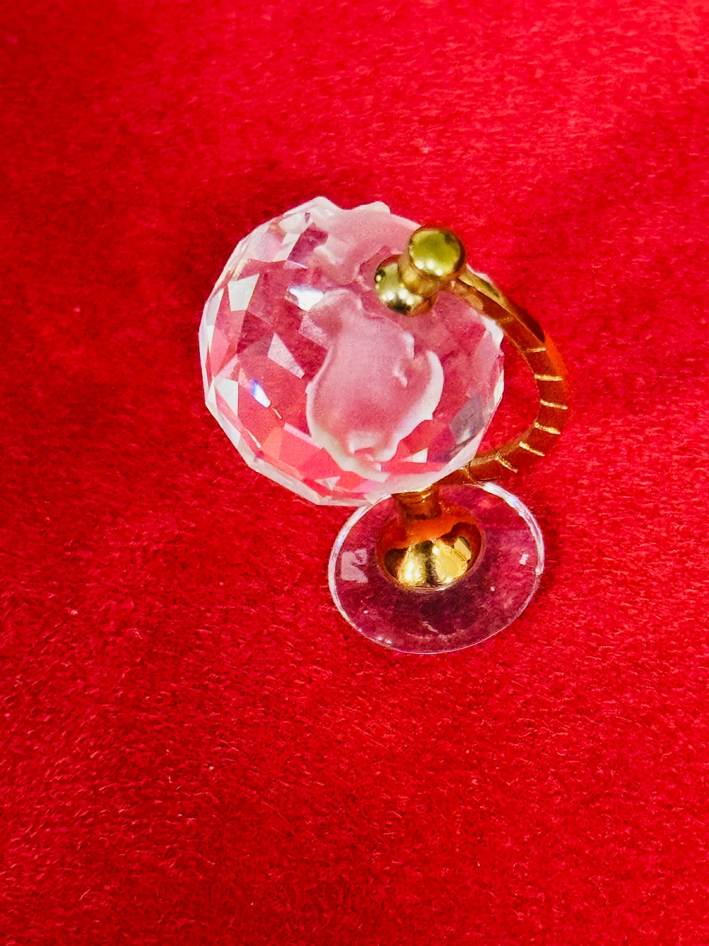 Swarovski Crystal Memories Mini Globe Figurine – Gold Tone Stand