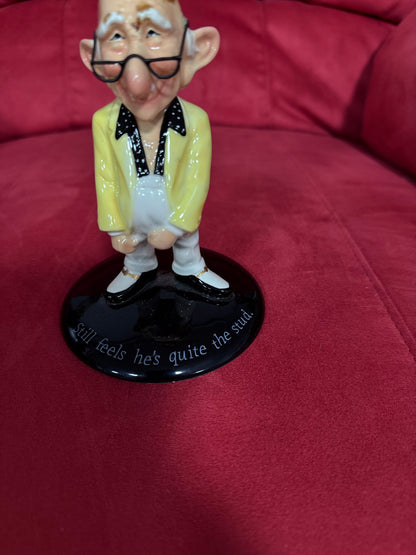 Westland Giftware Coots “Martini Stud” Novelty Martini Glass.Vintage Novelty Old Man Martini Cocktail Glass – Humorous Barware