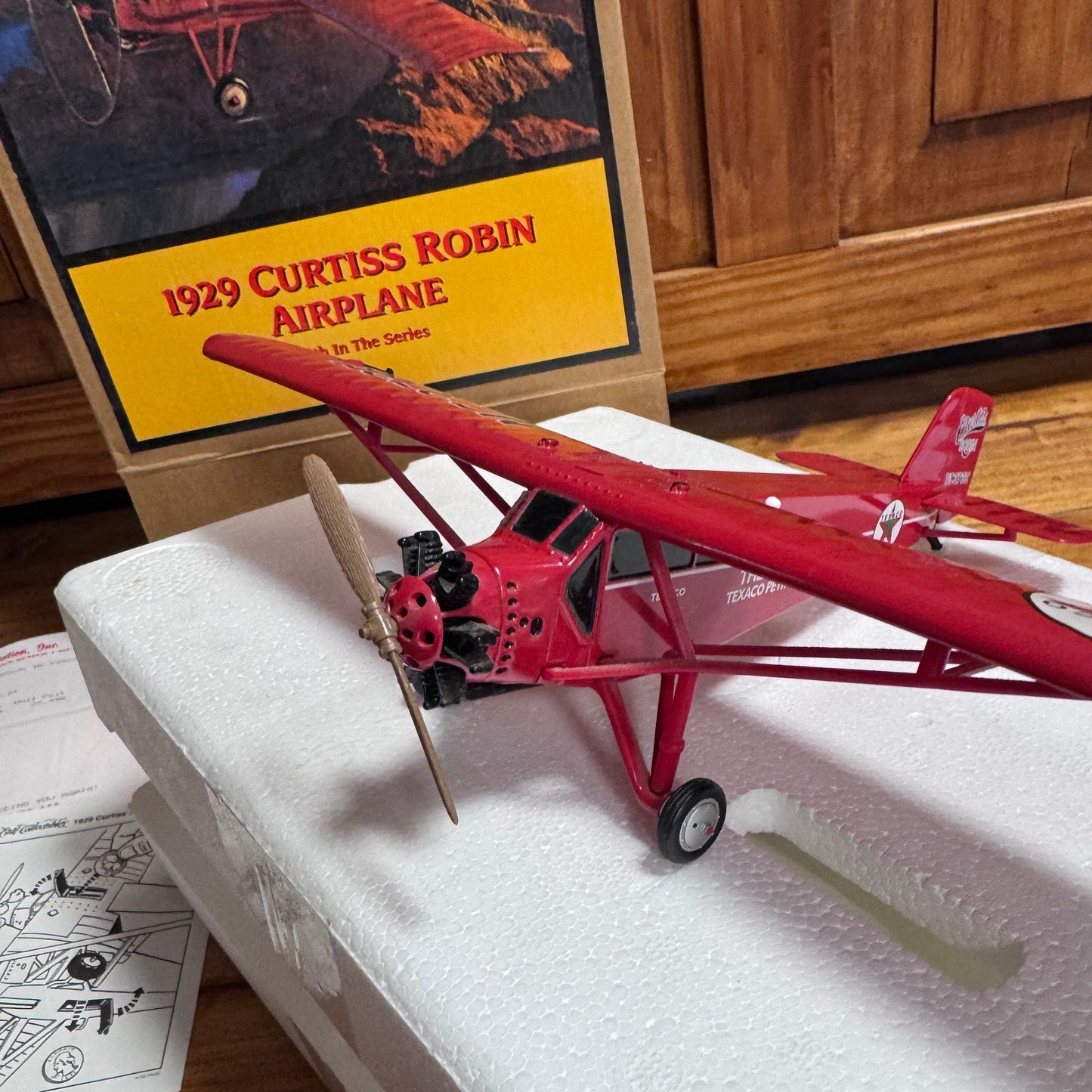 Texaco Curtiss Robin Airplane Bank   4/13