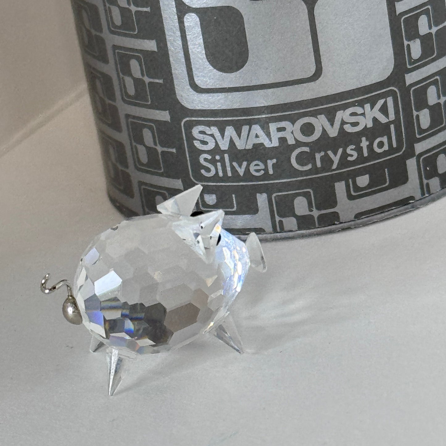 Swarovski Silver Crystal Mini Pig Figurine (Art. 7657 NR 027 000) 20/1