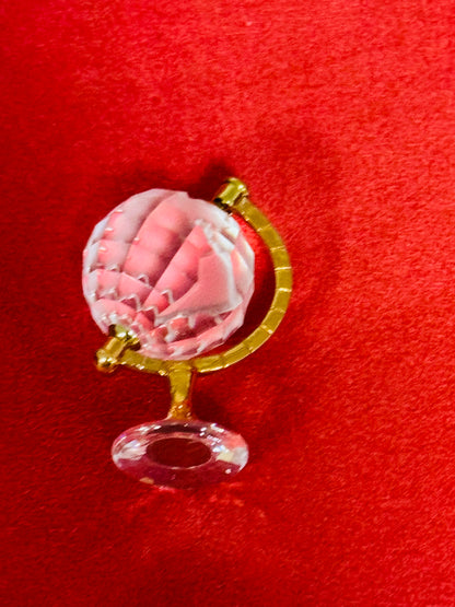 Swarovski Crystal Memories Mini Globe Figurine – Gold Tone Stand