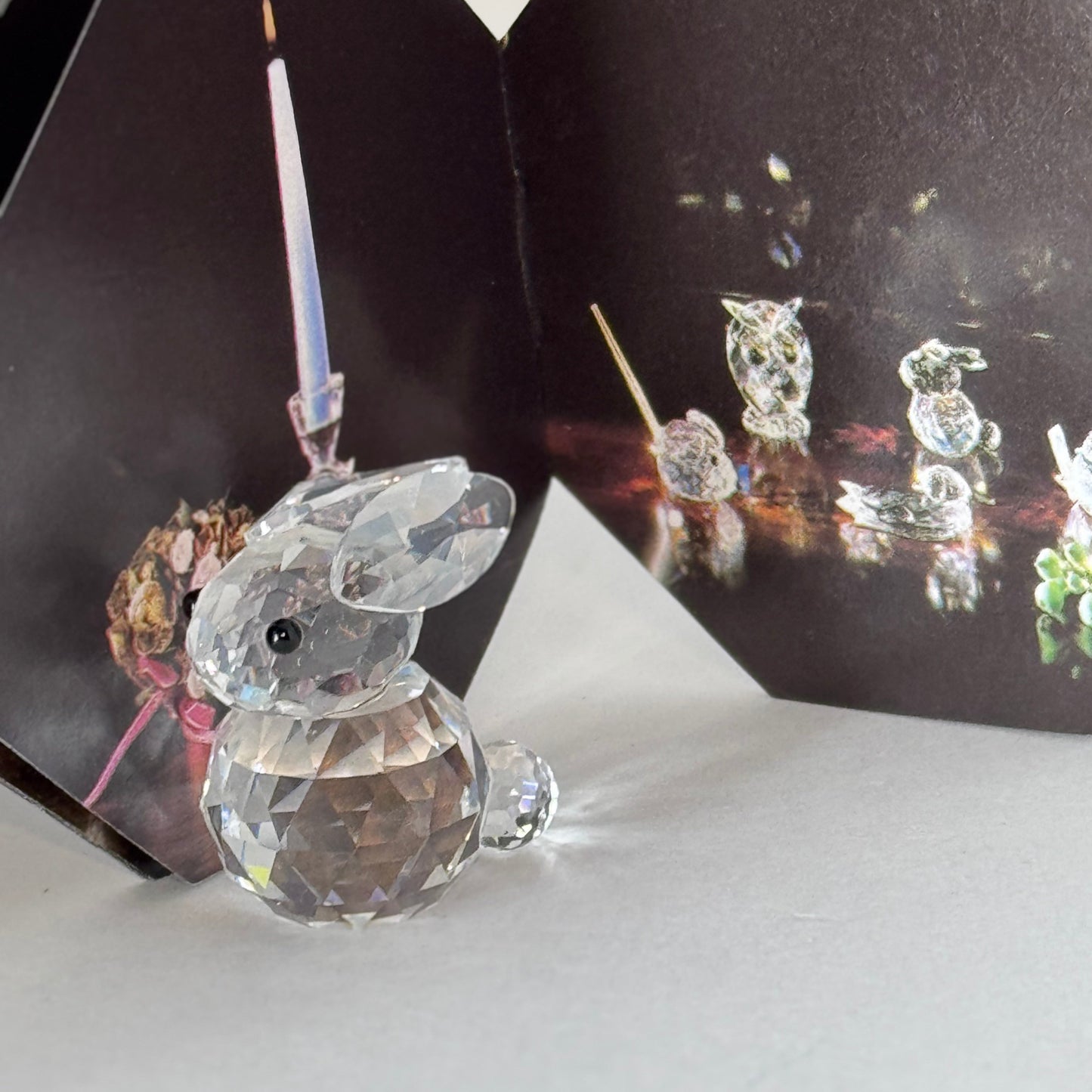 Swarovski Silver Crystal Mini Bunny Rabbit Figurine (Art. 7652 NR 020 000)  19/1