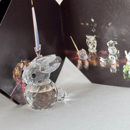 Swarovski Silver Crystal Mini Bunny Rabbit Figurine (Art. 7652 NR 020 000)  19/1