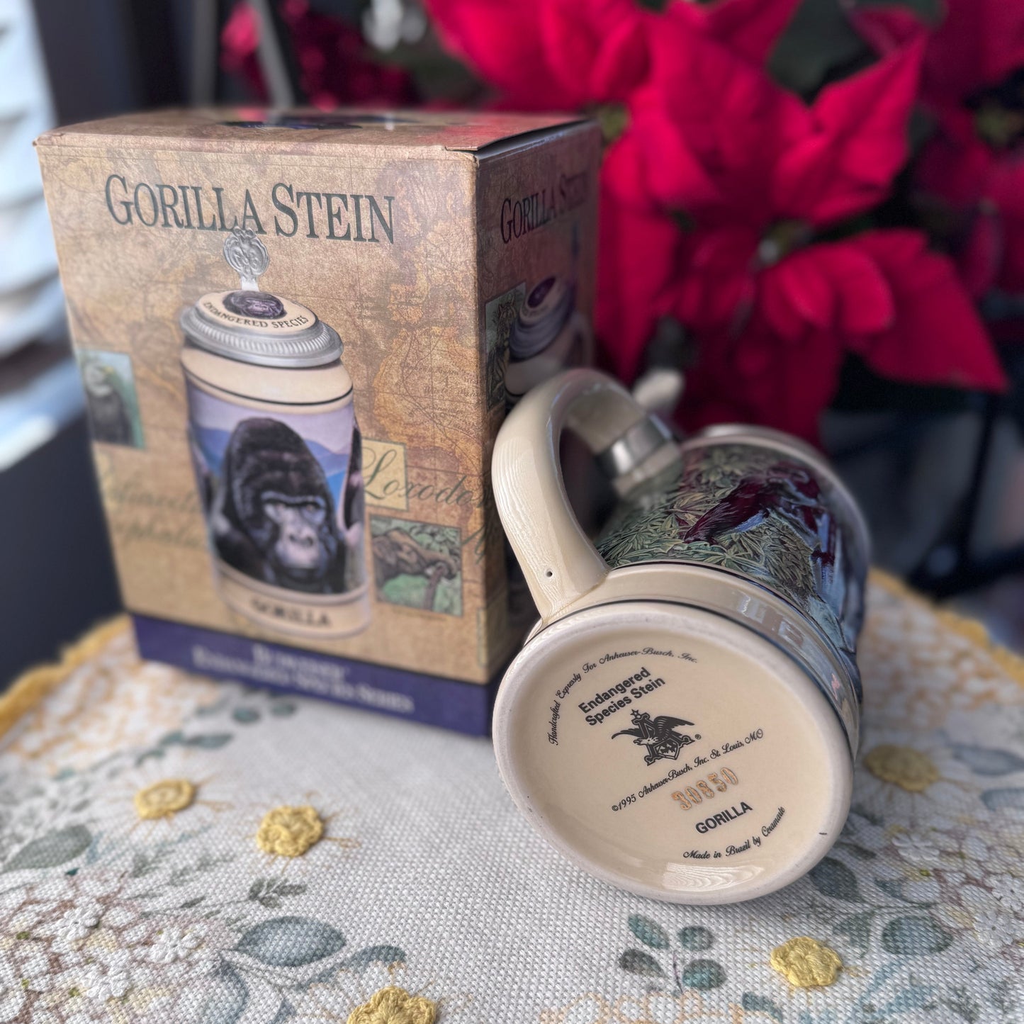 Budweiser Endangered Species “Gorilla” Stein (Boxed + COA) 32/1