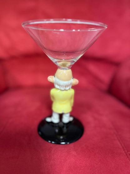 Westland Giftware Coots “Martini Stud” Novelty Martini Glass.Vintage Novelty Old Man Martini Cocktail Glass – Humorous Barware