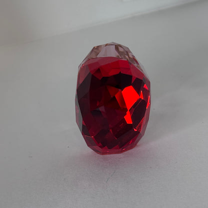 Swarovski Faceted Crystal Heart Figurine – Red & Clear Two-Tone  16/1