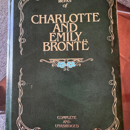 Vintage Charlotte & Emily Brontë Misbound Hardcover Book Rare Binding Error  34/1