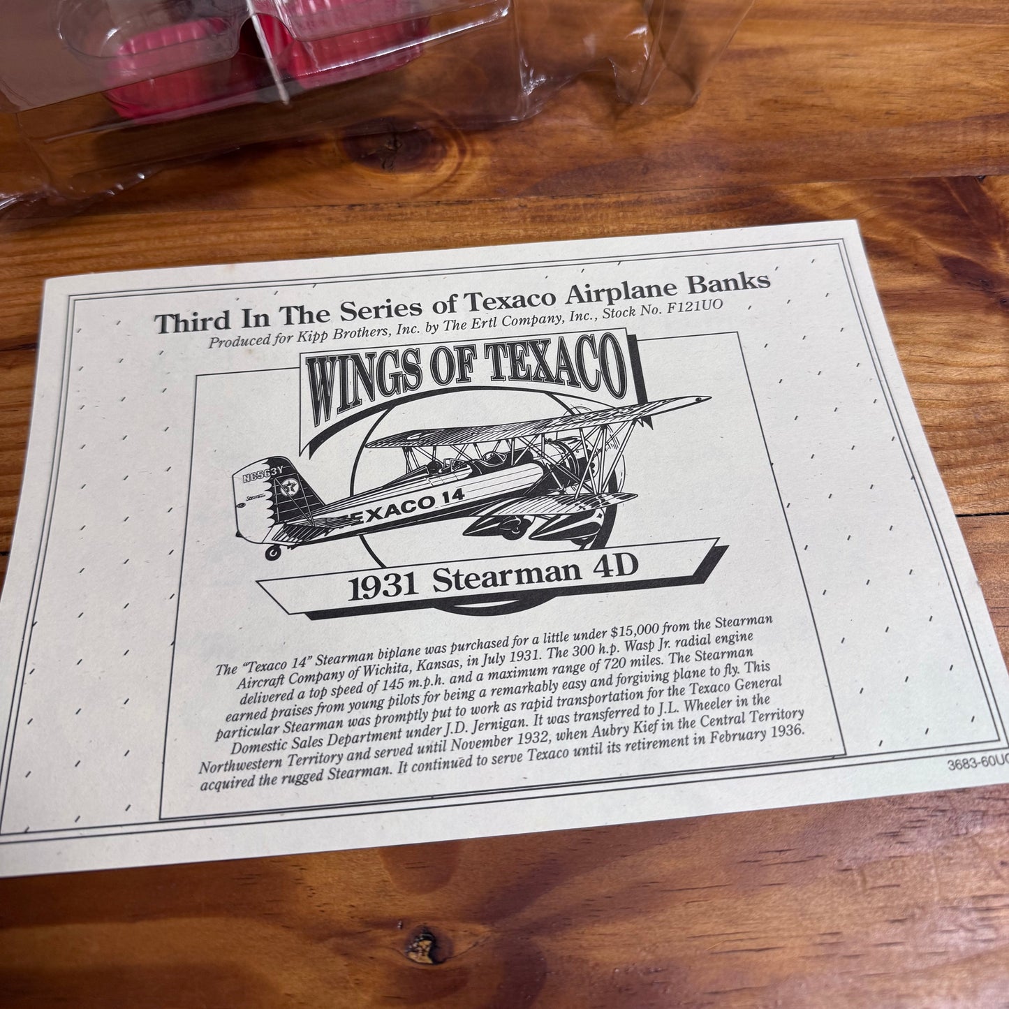 Texaco 1931 Stearman Biplane  4/25