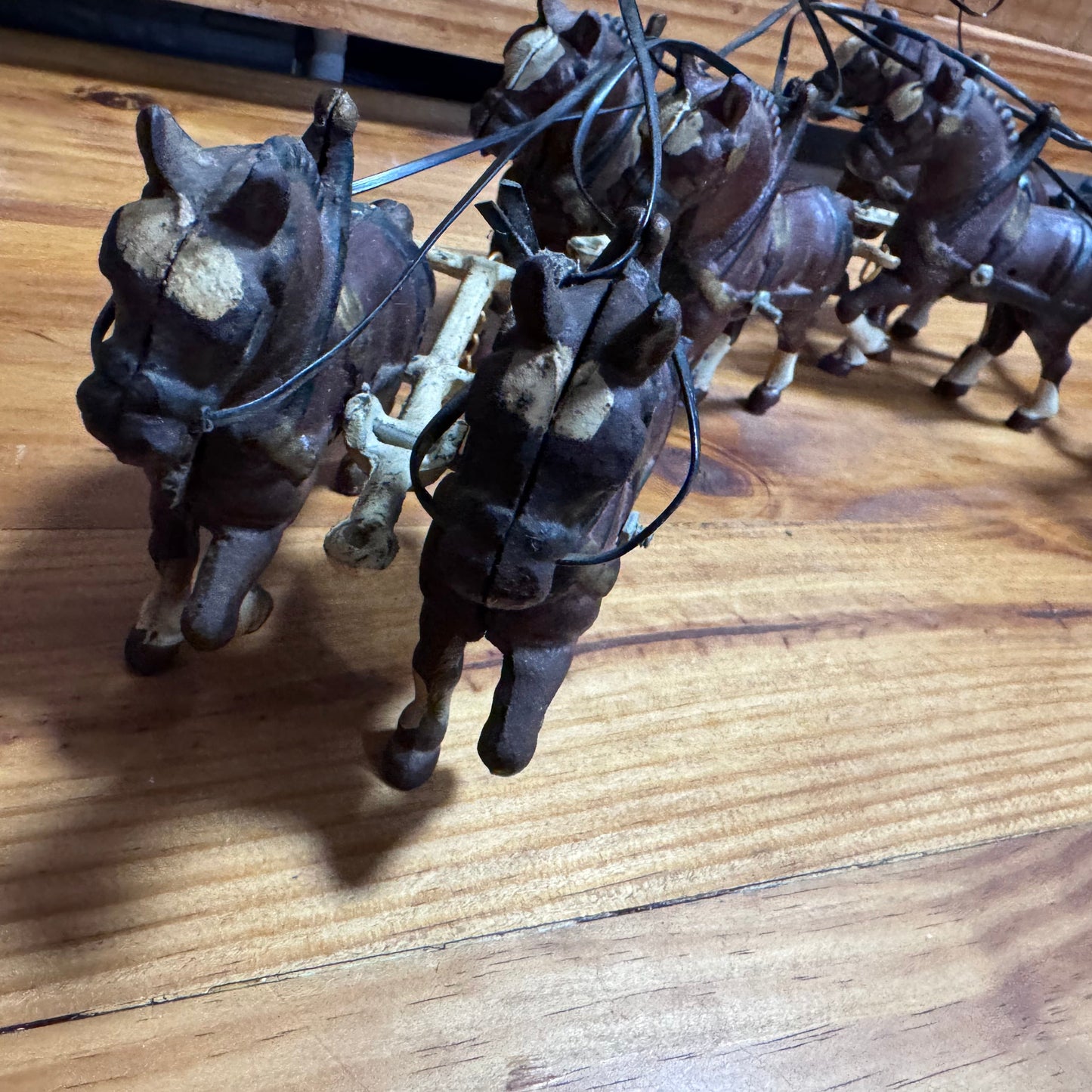 Antique Cast Iron 8 Horse Wagon Display 4/53