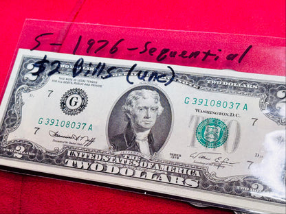 #11/8  U.S. Coin & Note Showcase — 17 Capsule Coins + Five $2 (1976) + 12 Commemorative Quarters + Bonus Packs & Mystery Pouch