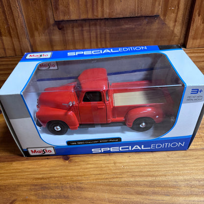 Maisto 1950 Chevrolet 3100 Pickup Special Edition Die Cast Truck 1:25 4/4