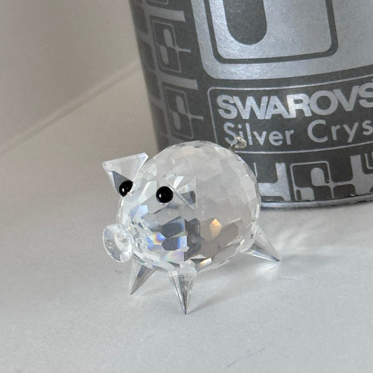 Swarovski Silver Crystal Mini Pig Figurine (Art. 7657 NR 027 000) 20/1