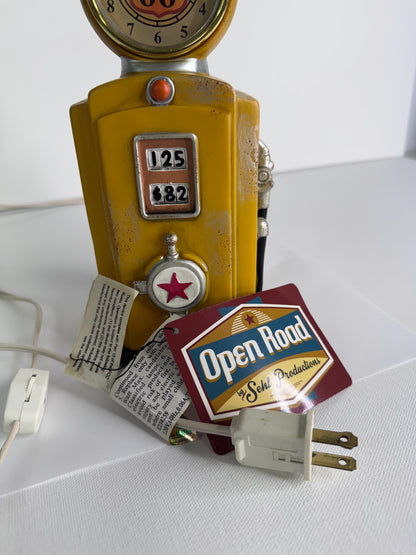#26  Route 66 Gas Pump Night Light – Yellow Vintage Style Plug-In Lamp