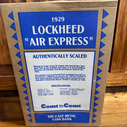 Lockheed Air Express Coin Bank  4/8