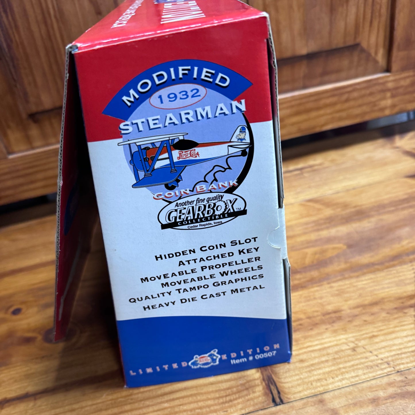 Pepsi Cola Stearman Biplane Limited Edition Coin Bank Airplane Model  4/5