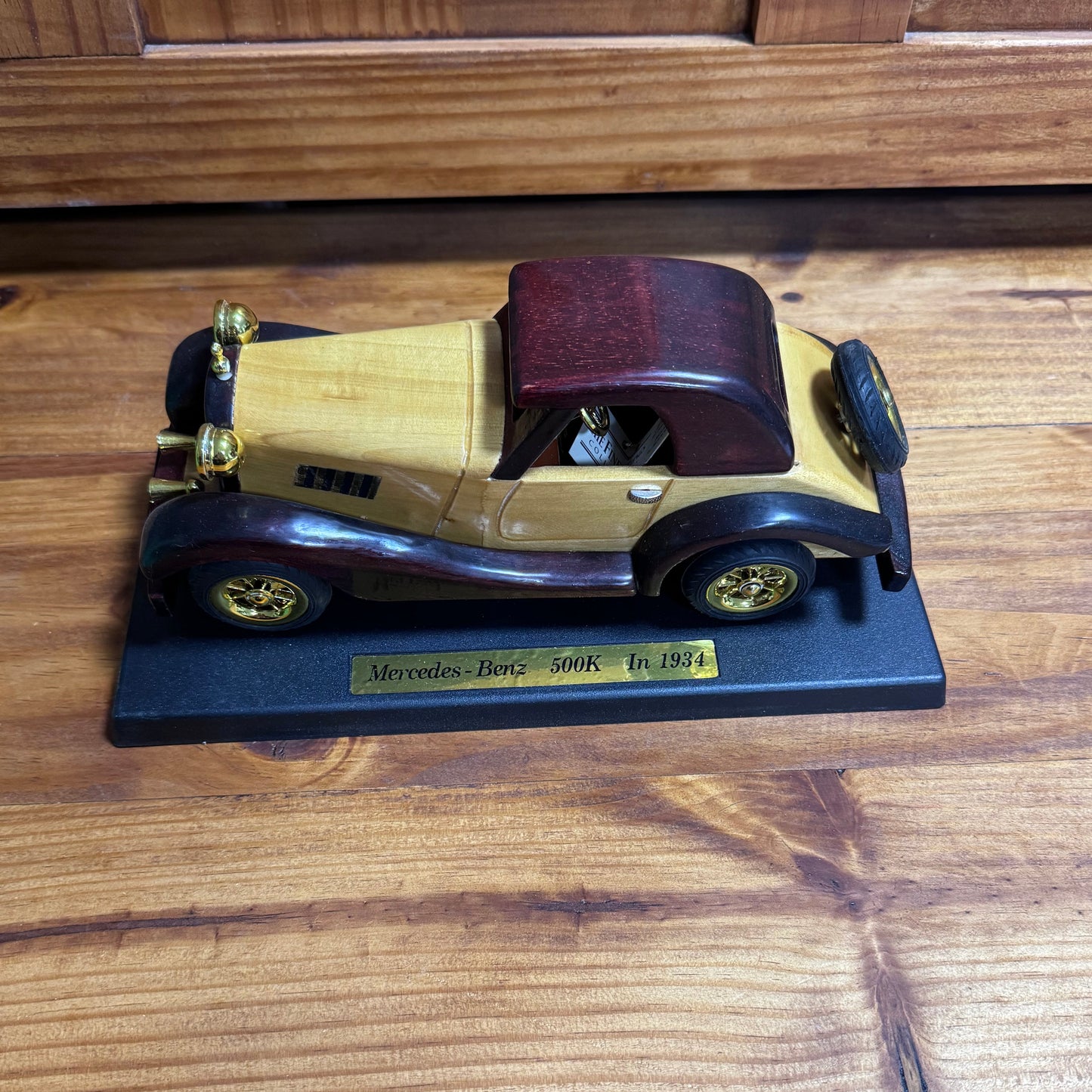 Mercedes-Benz 500K 1934 Wood Model  4/40