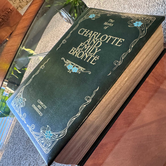 Vintage Charlotte & Emily Brontë Misbound Hardcover Book Rare Binding Error  34/1