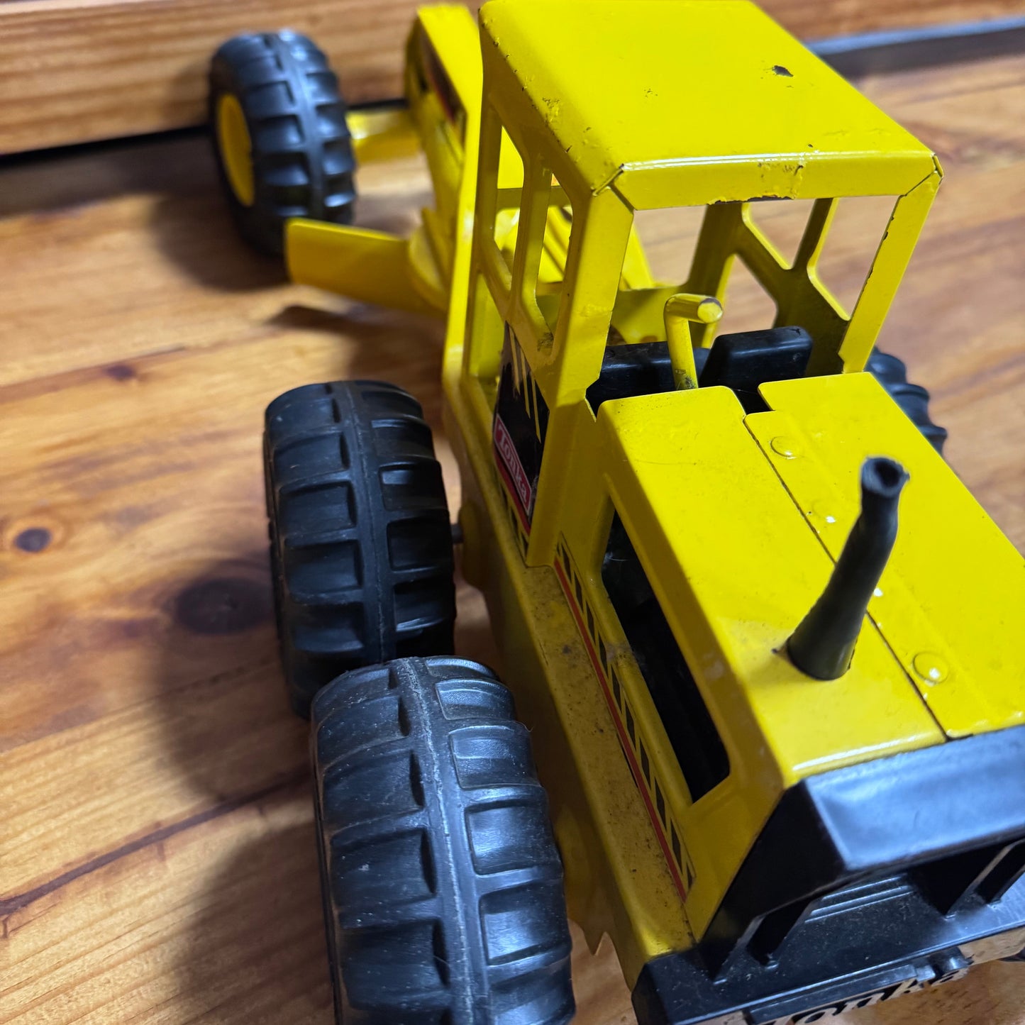 Vintage Tonka Motor Grader Yellow Steel Construction Vehicle Toy  4/3