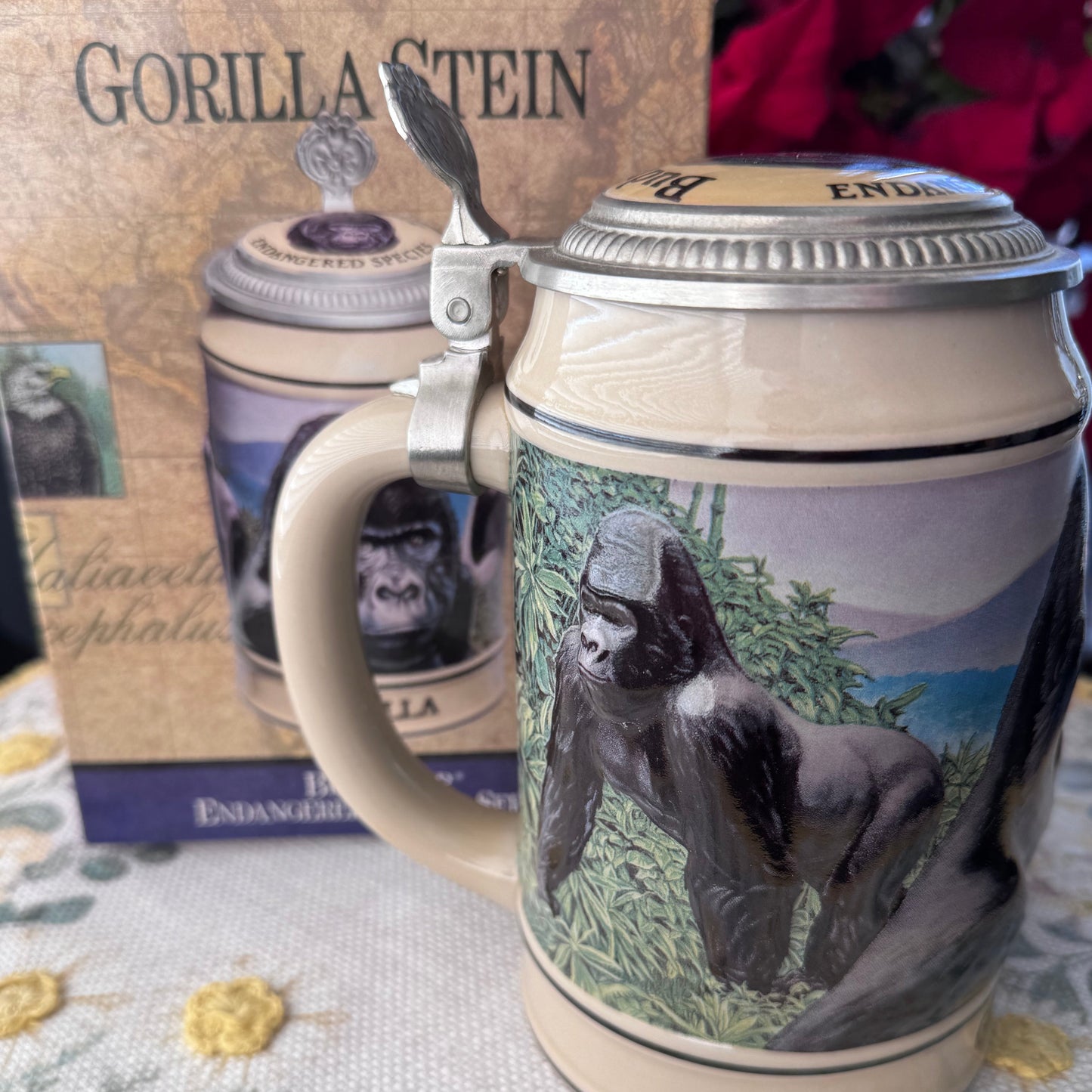 Budweiser Endangered Species “Gorilla” Stein (Boxed + COA) 32/1