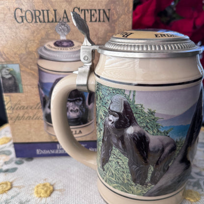 Budweiser Endangered Species “Gorilla” Stein (Boxed + COA) 32/1