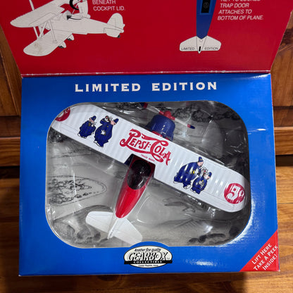 Pepsi Cola Stearman Biplane Limited Edition Coin Bank Airplane Model  4/5