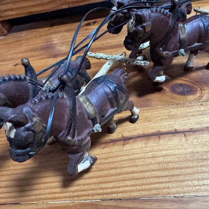 Antique Cast Iron 8 Horse Wagon Display 4/53